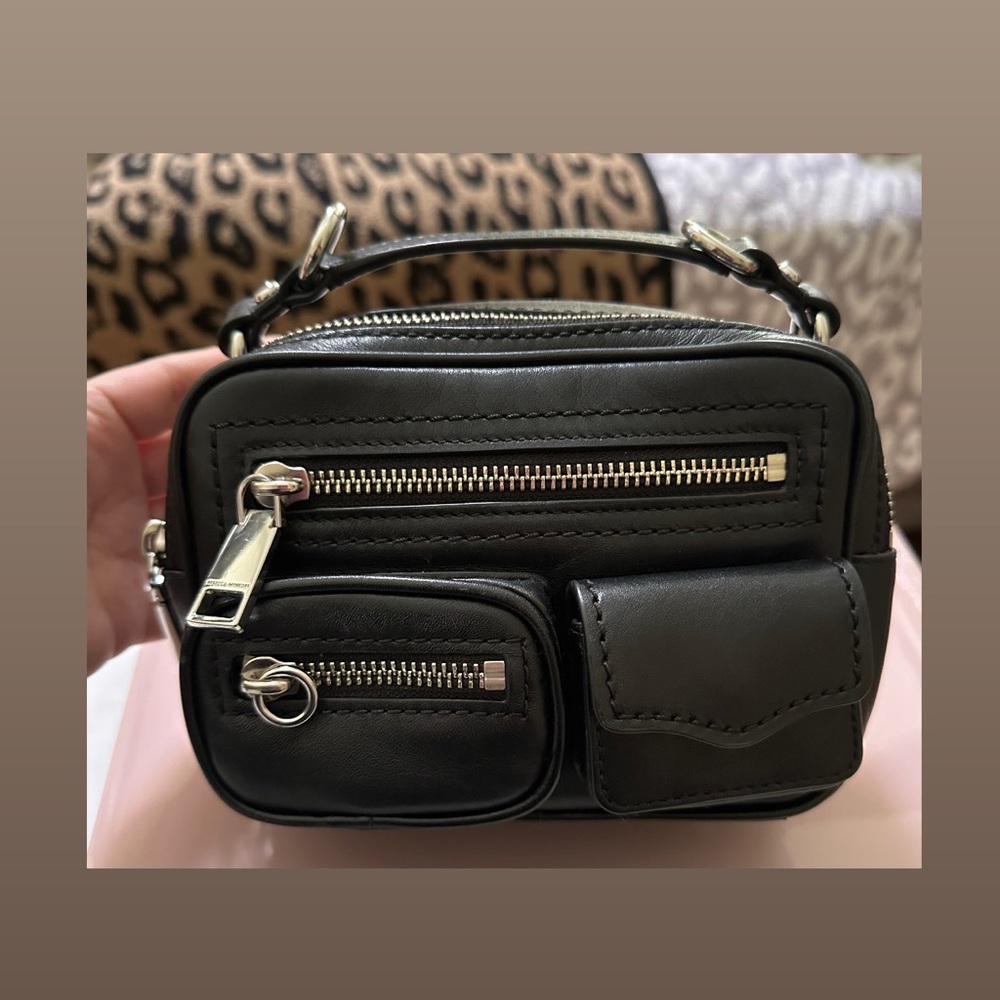 Rebecca Minkoff Black Jett Mini Boxy Crossbody
